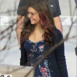 Kimchi Blue floral summer dress (Nina Dobrev)